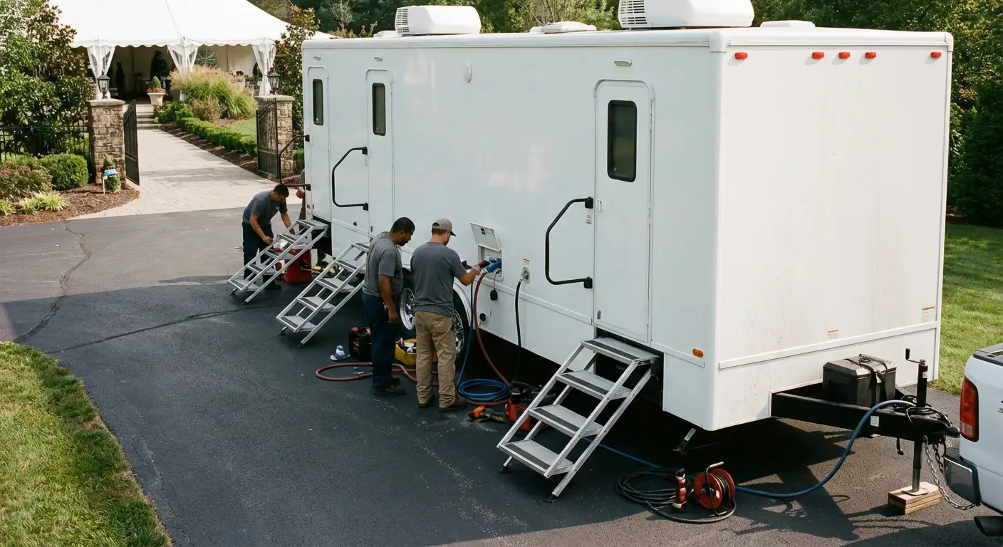 Luxury Restroom Trailer in Flint, MI
