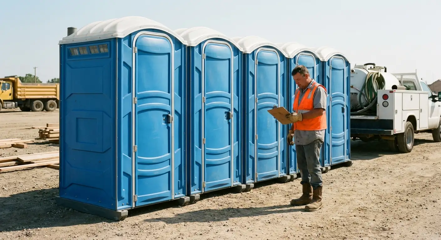 Portable toilet site planning and placement logistics in Flint, MI