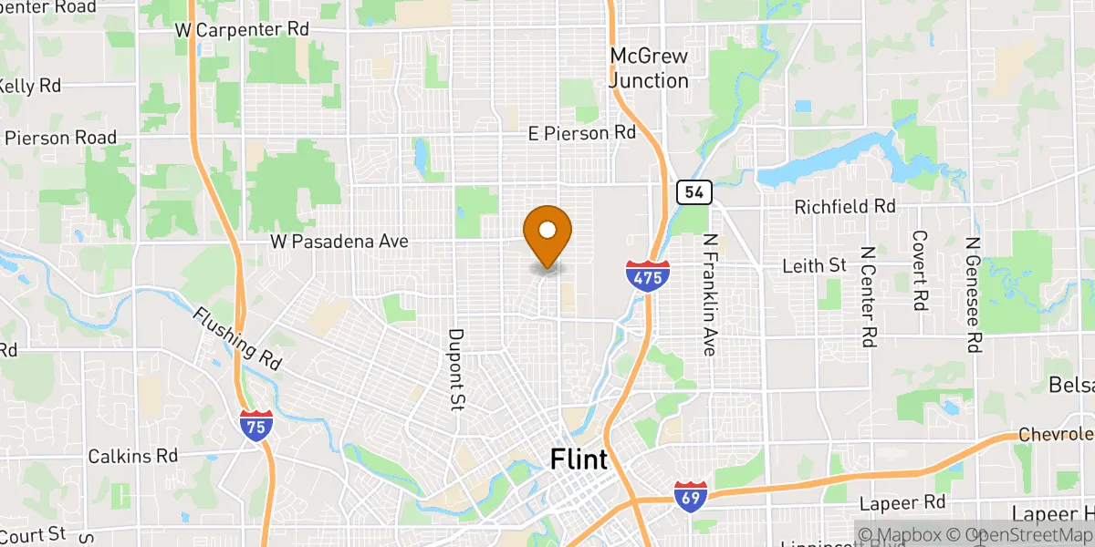  neighborhood map in Flint, MI