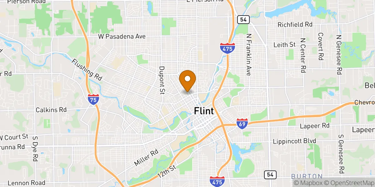 Flint neighborhood map in Flint, MI