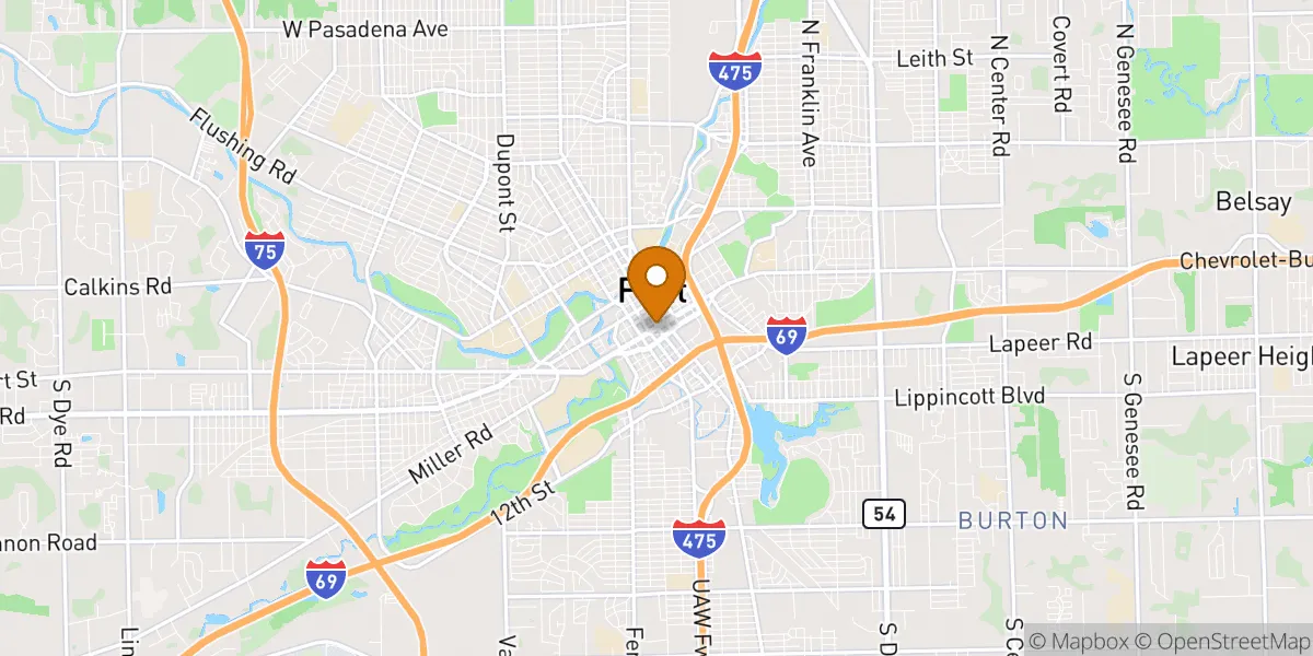 Grand Traverse District neighborhood map in Flint, MI